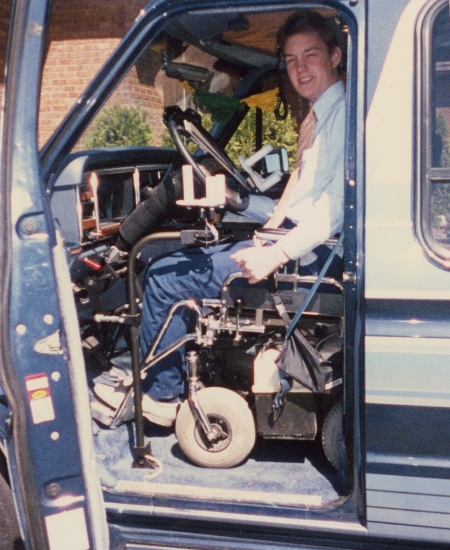 Me in my first handicapped accessible van